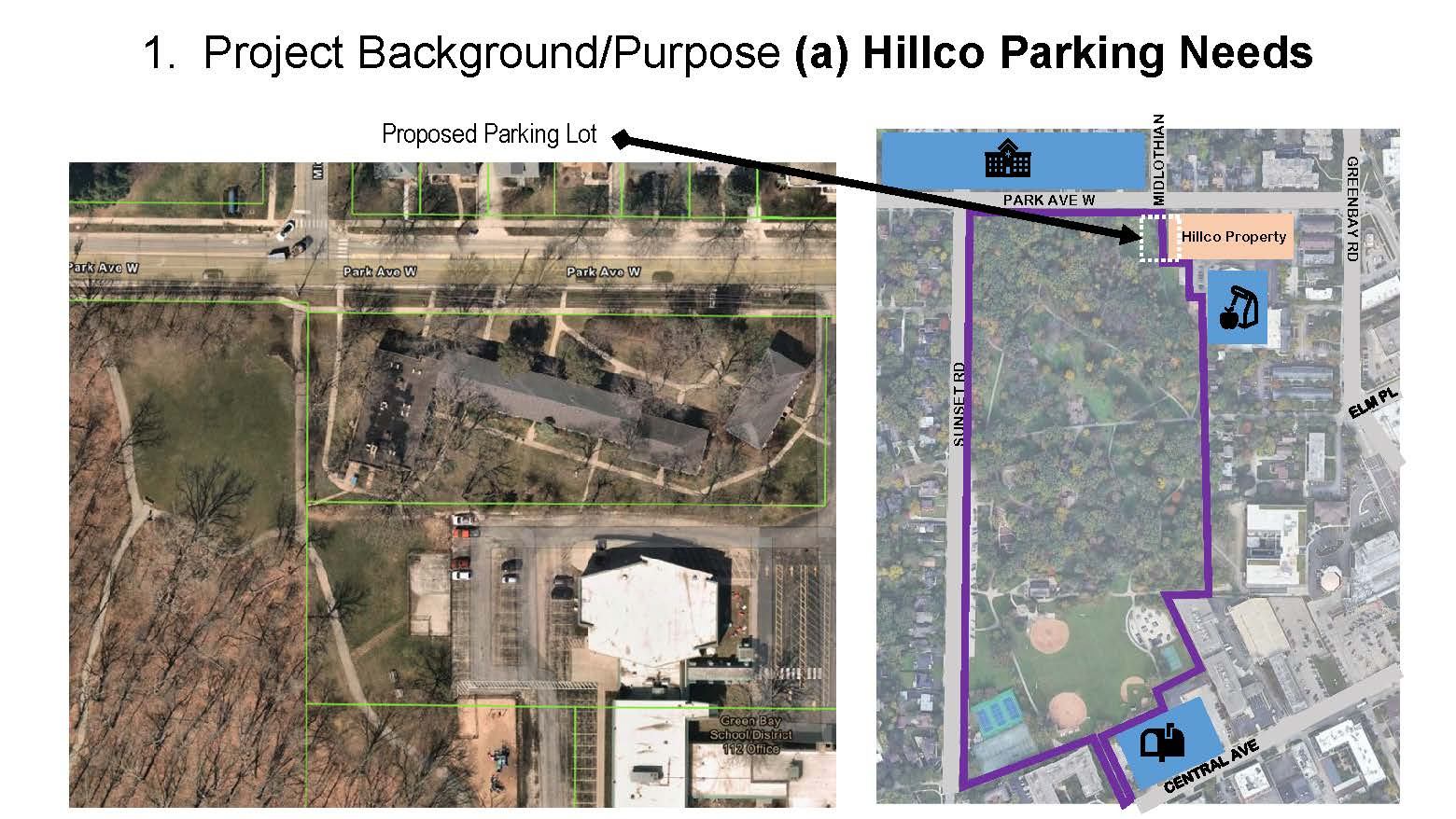Project Background/Purpose: (a) Hillco Parking Needs
