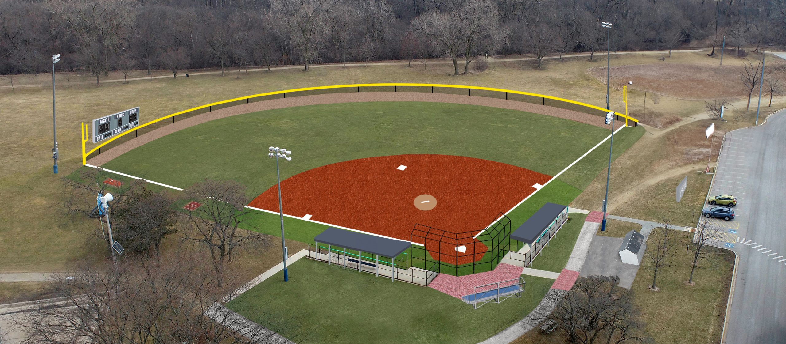 Larry Fink Memorial Park Baseball Field Project Update Park District